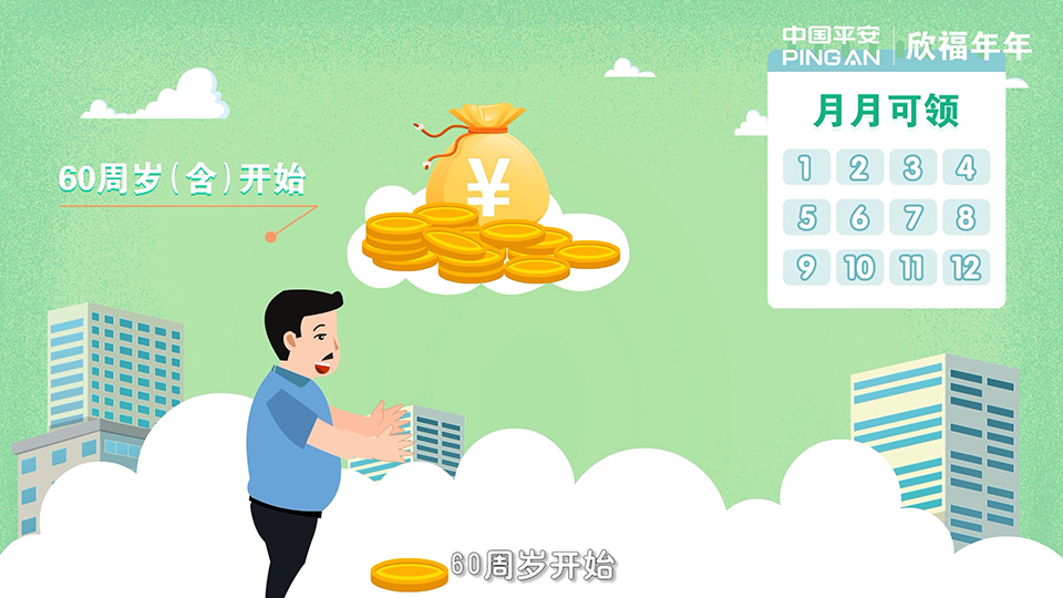 平安保險 欣福年年分紅型年金保險產(chǎn)品計劃二維動畫